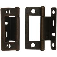 Cranked Flush Hinge Bronze - Pair