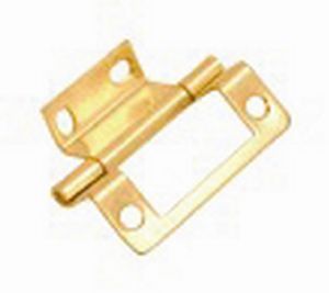 Cranked Hinge Brass - Pair