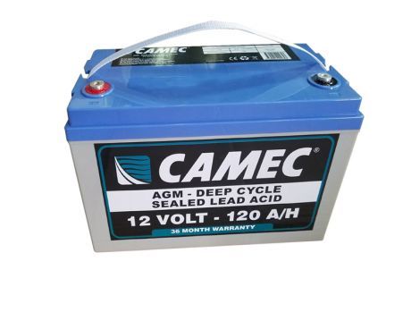 Camec 120aH AGM Gel Battery