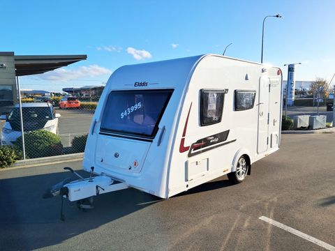 2014 Elddis Wisp 12/4 with Rear Dinette & Bunk Bed