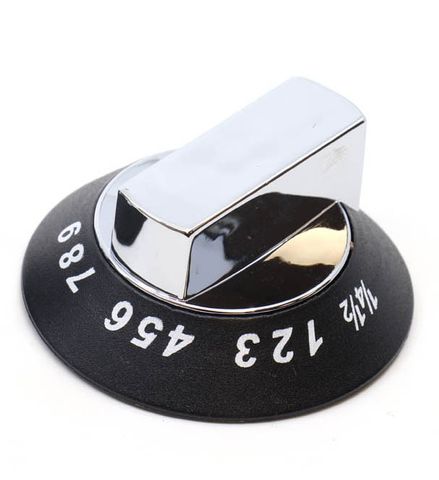 Spinflo Replacement Knob Hob Numbered Chrome Square