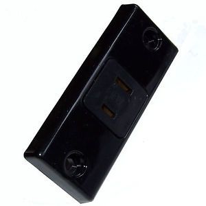 12v 2 Pin Socket Black