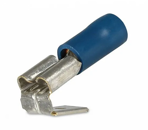 2-way Spade Terminal 4mm 12pk Blue