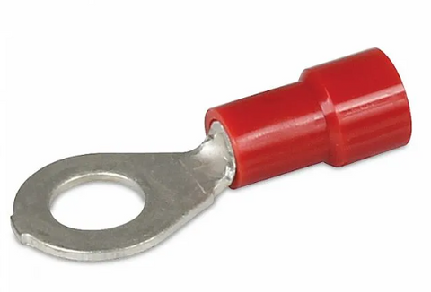 Crimp Eye Terminal 5mm 20pk Red