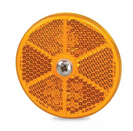 Hella Amber 60mm Round Screw Mount Reflector