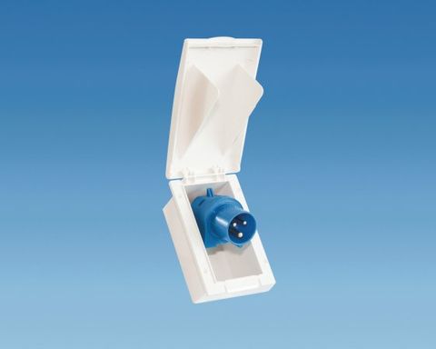 White TND Rectangular Flush Fitting Inlet