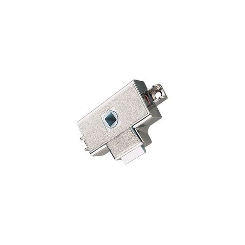 Push Lock Catch Silver with Rod Holes