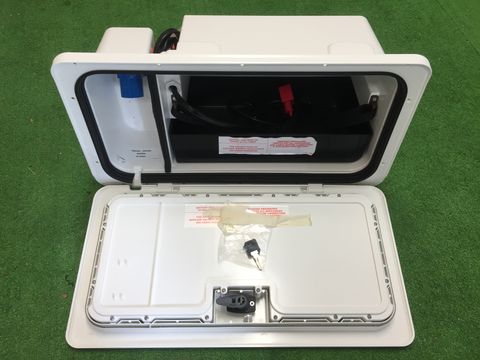 White NBBS Battery Box & Door Complete - White