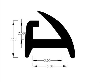 Awning Rail Gasket Light Grey