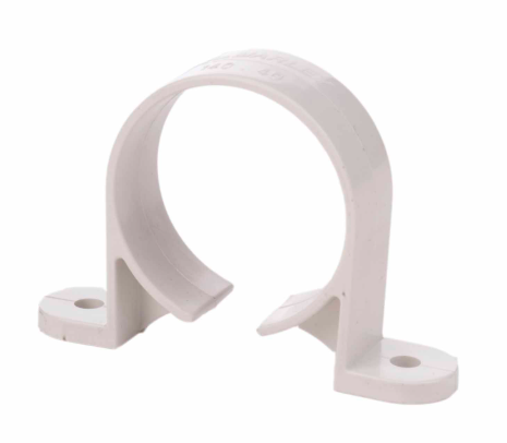 S/C Saddle Pipe Clip 40mm PVC