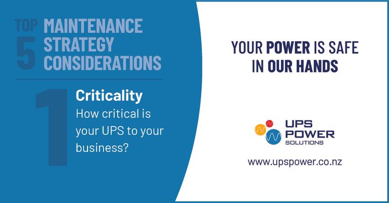 Top 5 Maintenance Strategy Considerations