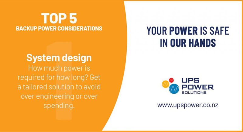 Top 5 back up power considerations