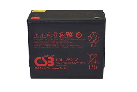 CSB HRL 12V 540W 10 Year Design Battery M6 Bolt