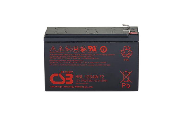 Batería CSB HR 1234W 12V 9Ah, Regulatronic