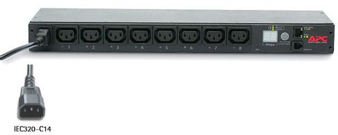 APC Rack PDU, Switched, 1U, 10A, (8)C13 outlets