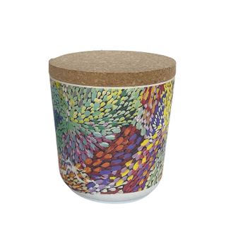 Bamboo Food Canister 4"-Janelle Stockman