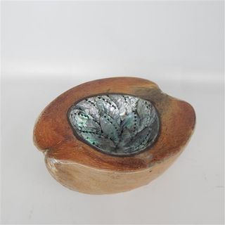 Kalu Coconut/Paua Bowl  Approx 20cm x 20cm high