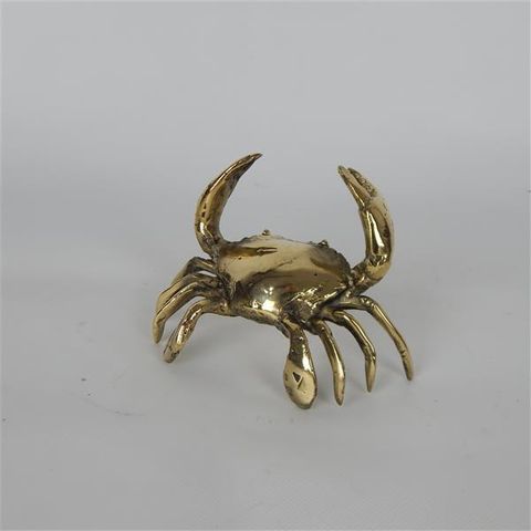 Brass Crab 10cm x 7cm x 7cm high