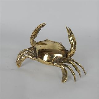 Brass Crab 15cm x 10cm x 7cm high