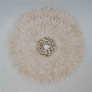 Feather Circle Mocha 65cm dia AUG DELIVERY