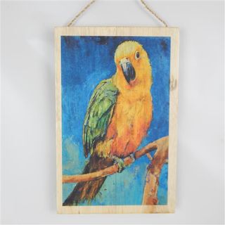 Exotic Bird Parrot Yellow 20cm x 30cm high