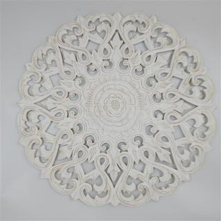 Circle Mandala Chunky 60cm Whitewash