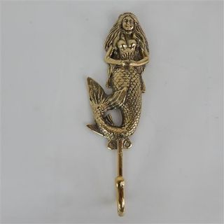 Brass Mermaid Hook 20cm