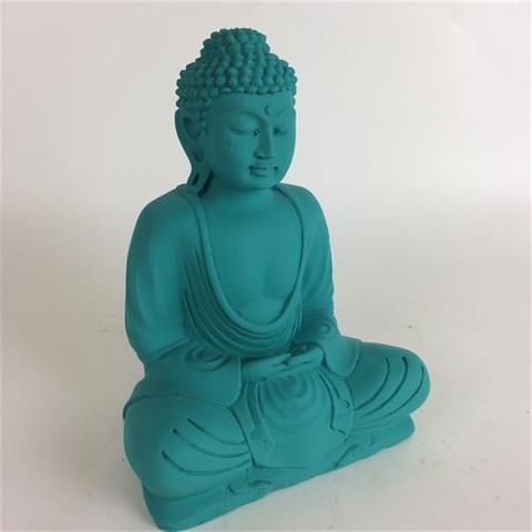 Matte Buddha Teal 20cm high