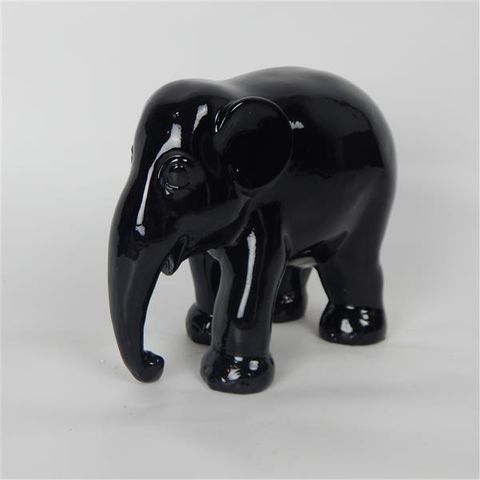 Elephant Black 16cm x 14cm high