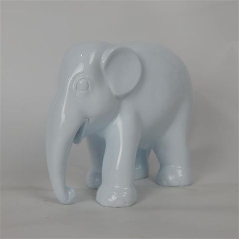 Elephant White 16cm x 14cm high
