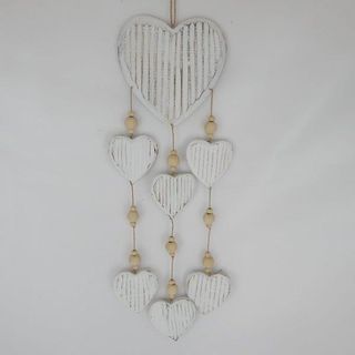 Ribbed Solid 7 Heart Mobile 20cm x 55cm long