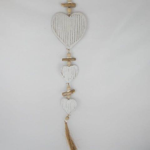 Ribbed Solid Heart Strand 17cm x 85cm long