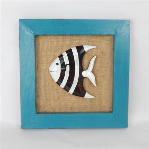 Oceania Frame Fish 28cm x 28cm high