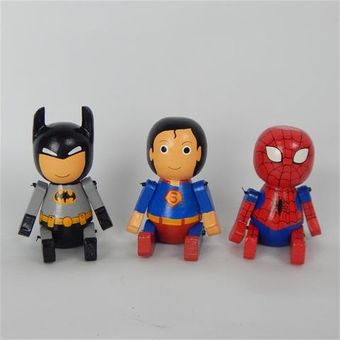 batman and superman and spiderman