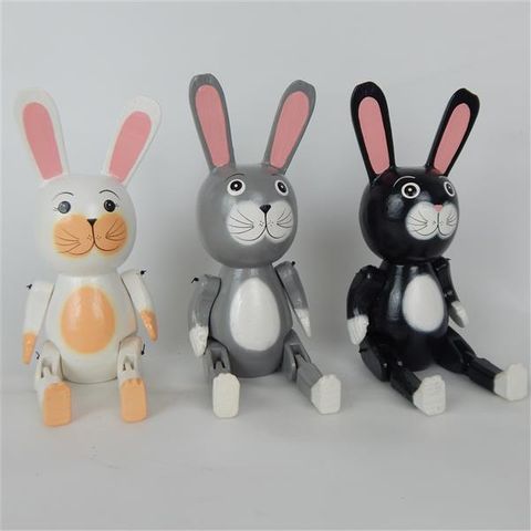 Bad Bunny s/3 Black/Grey/Blush 27cm/21cm high