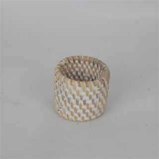 Lombok Napkin Ring White 5cm x 5cm