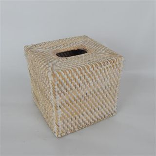 Lombok Tissue Box Small Whitewash 13cm x 136cm x 13cm