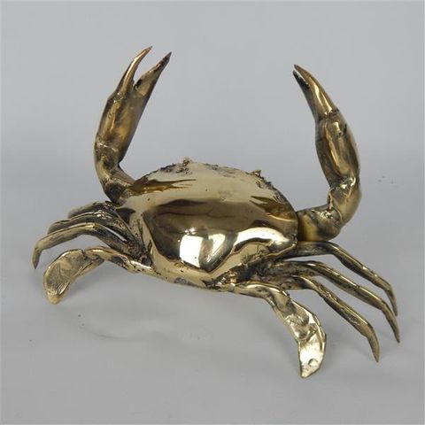 Brass Crab 22cm wide 17cm x 15cm high