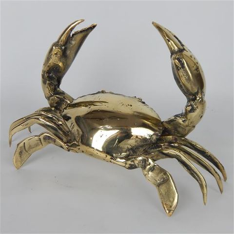 Brass Crab 26cm wide 19cm x 17cm high