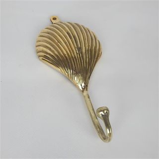 Brass Hook Scallop Shell 20cm long