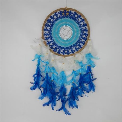 Aquamarina Crochet Dreamcatcher 32cm x 70cm long