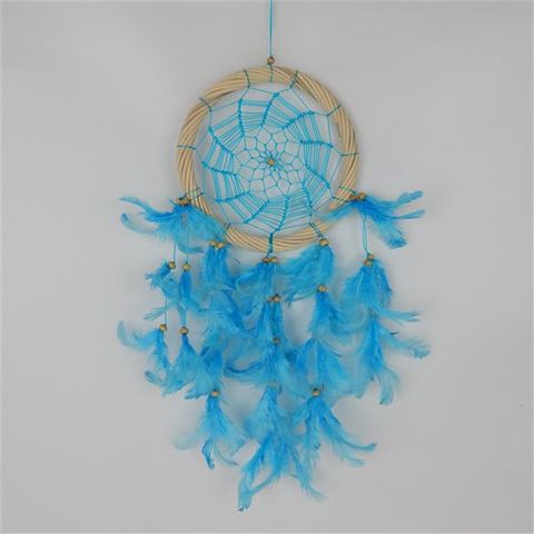 Spiderweb Dreamcatcher Aqua 17cm x 40cm long