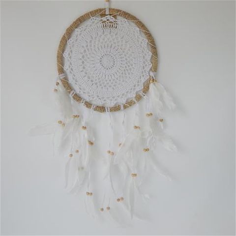 Gypsy Feather Dreamcatcher 27cm x 60cm long