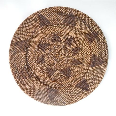 Lombok Deco Plate Antik Brown 50cm