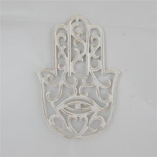 Carved Hasma Hand Whitewash 20cm x 30cm