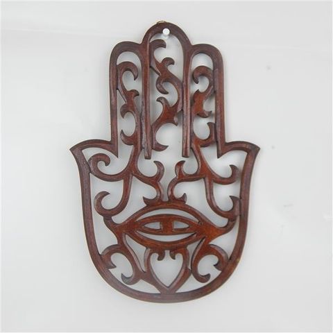 Carved Hasma Hand Brown 20cm x 30cm