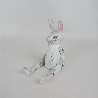 Vintage Rabbit Small Whitewash 15cm high