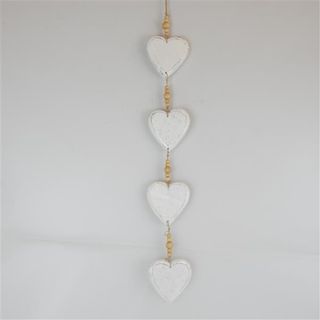 Ganti Strand Heart Whitewash 10cm x 65cm
