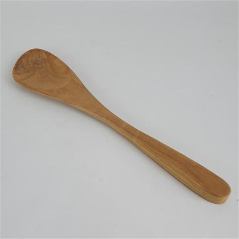 Teak Slanted Single Spoon 7cm x 30cm long