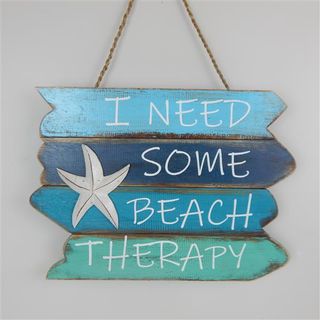 Sign "I need some Beach Therapy" Aquas 40 x 30cm